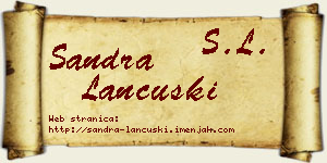 Sandra Lančuški vizit kartica